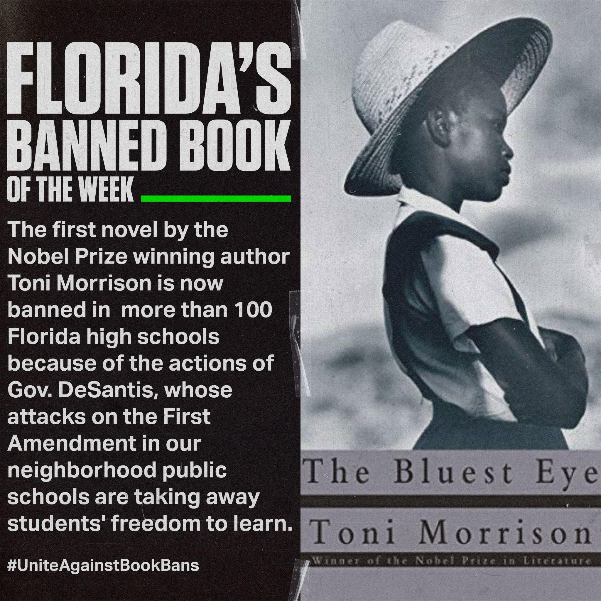 Banned Book of the Week "The Bluest Eye" Progress Florida